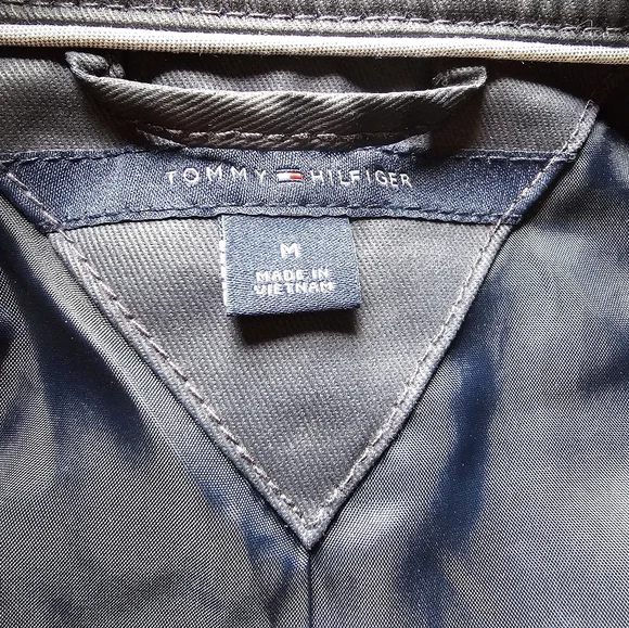 Tommy Hilfiger Women's Navy Waxed Utility Jacket With Cinchable Waist - Picture 4 of 12